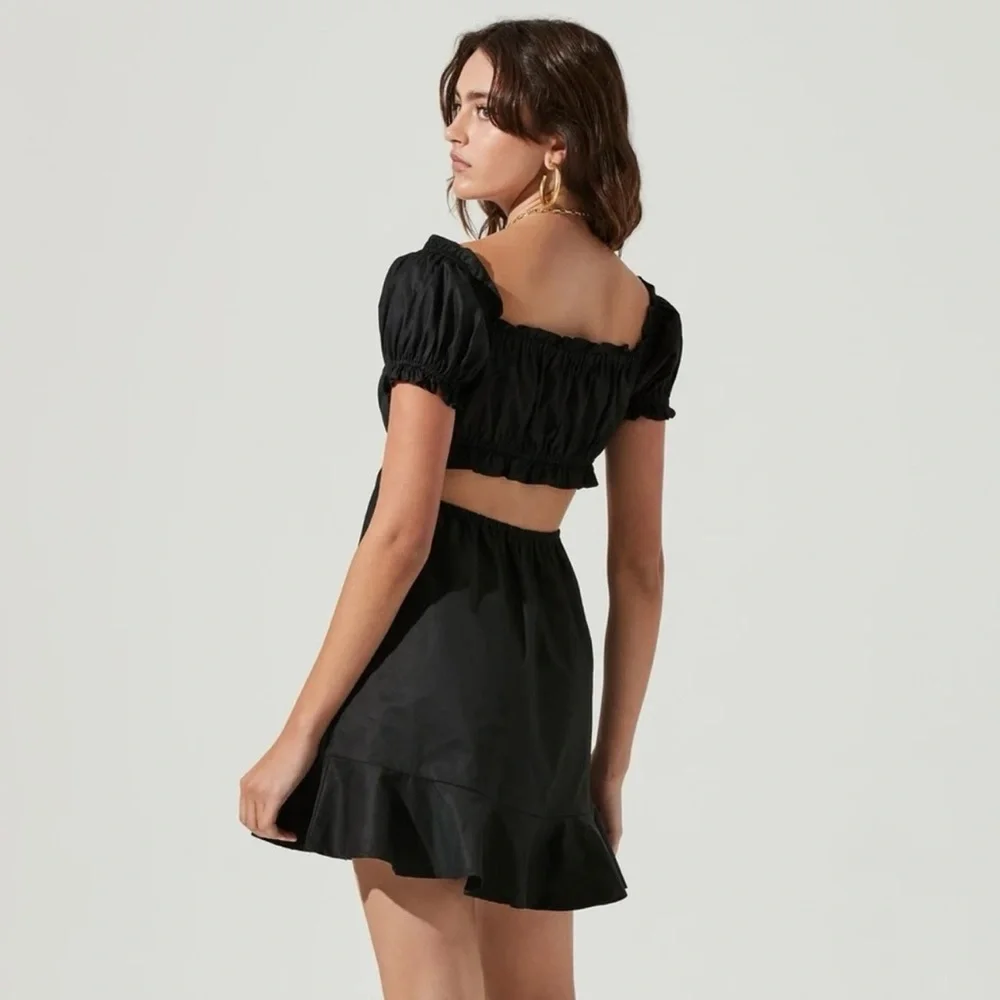 Revolve ASTR The Label VERANA Dress - Black (Size XS) - Picture 4 of 8